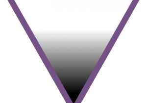 trójkąt aseksualny - symbol