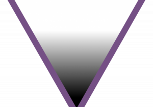 trójkąt aseksualny - symbol
